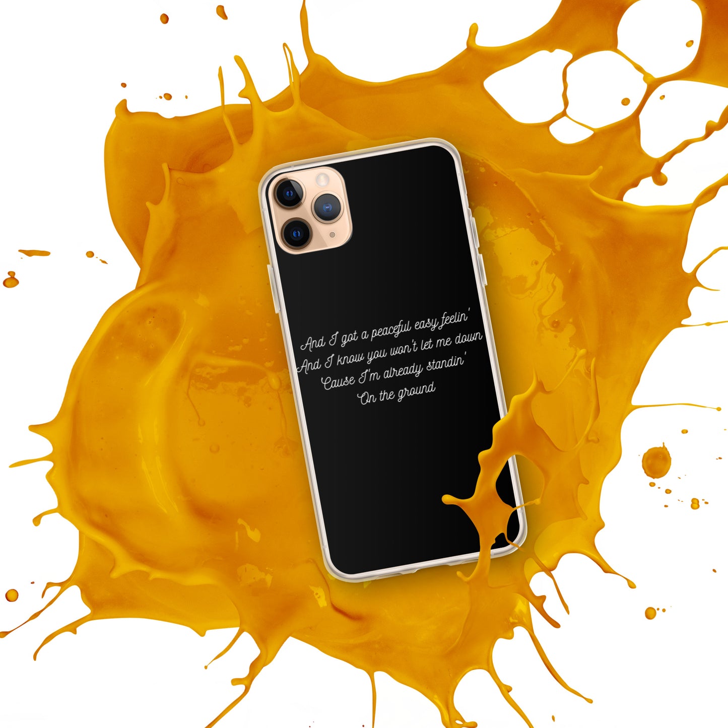 Peaceful Easy Feeling Lyrics iPhone Case