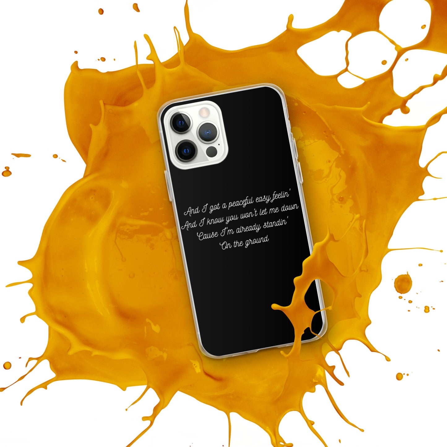 Peaceful Easy Feeling Lyrics iPhone Case