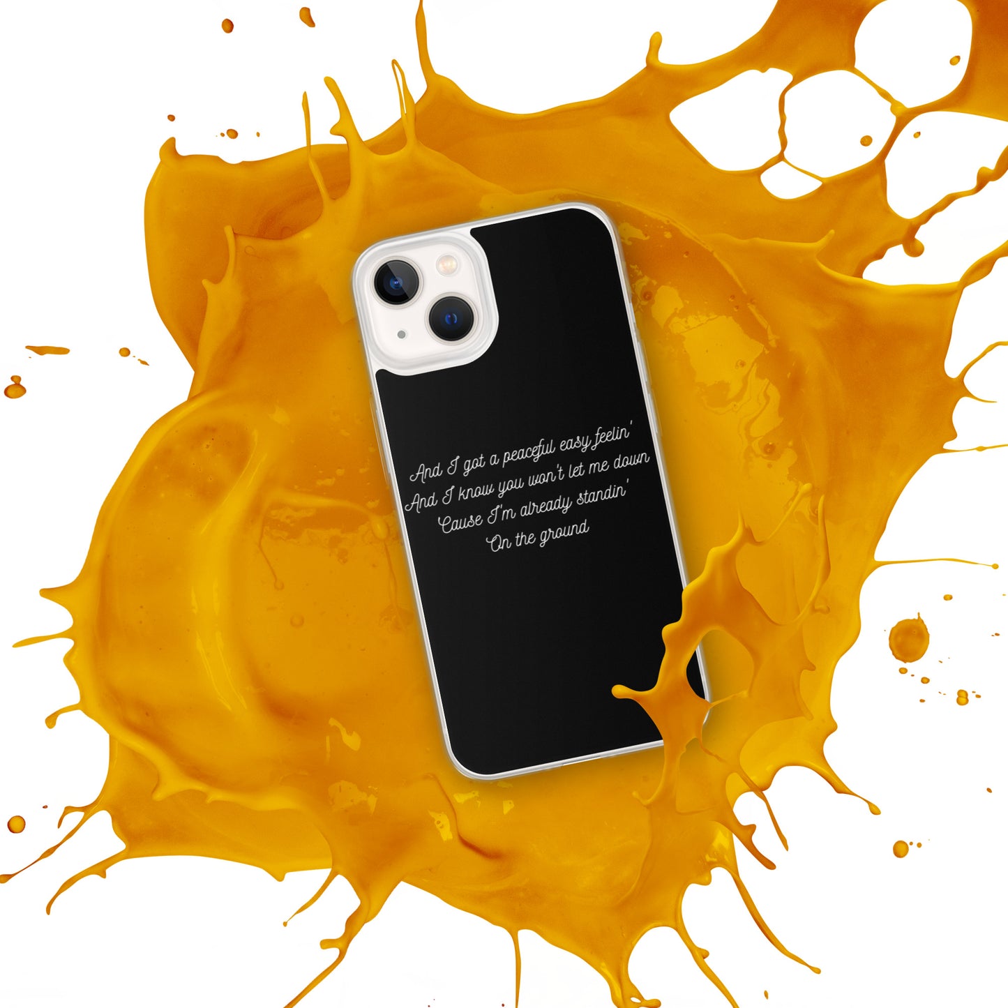 Peaceful Easy Feeling Lyrics iPhone Case