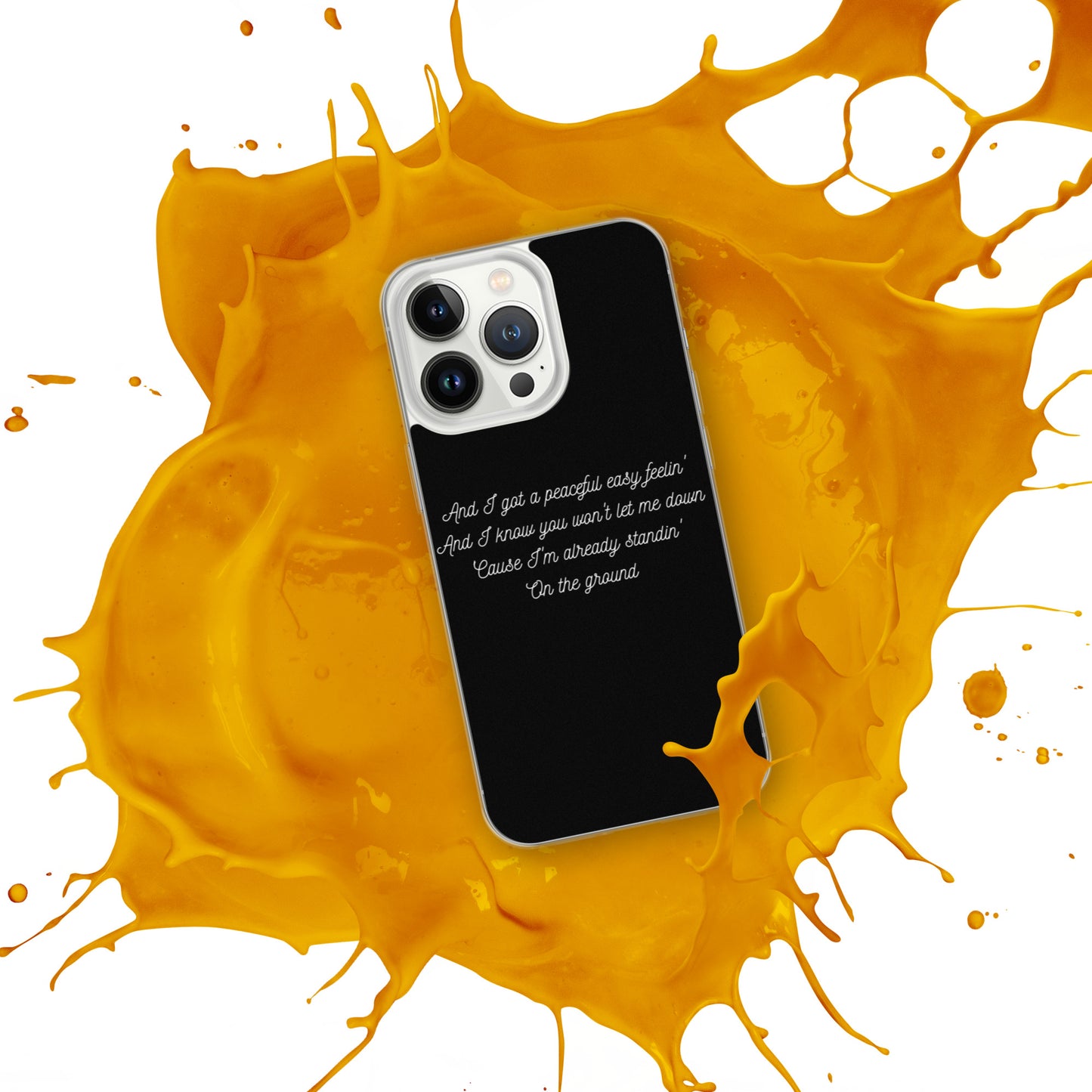 Peaceful Easy Feeling Lyrics iPhone Case