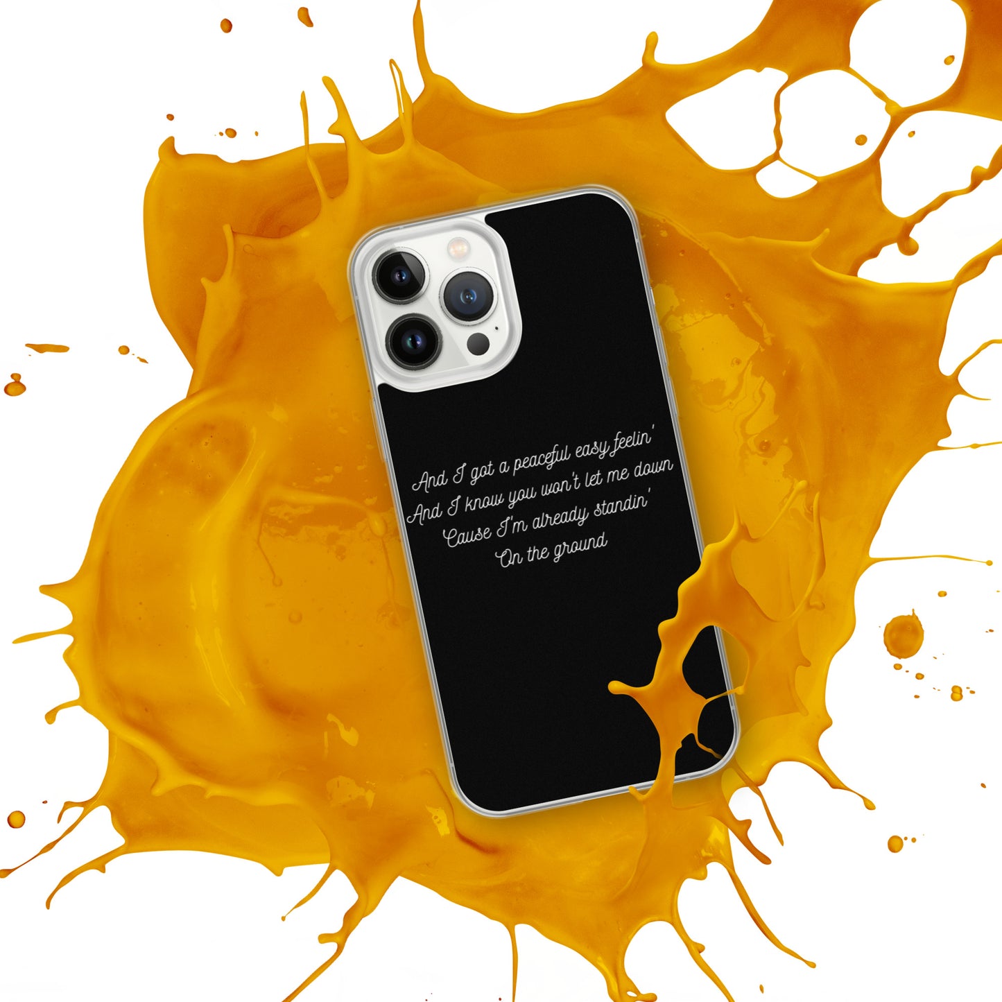 Peaceful Easy Feeling Lyrics iPhone Case