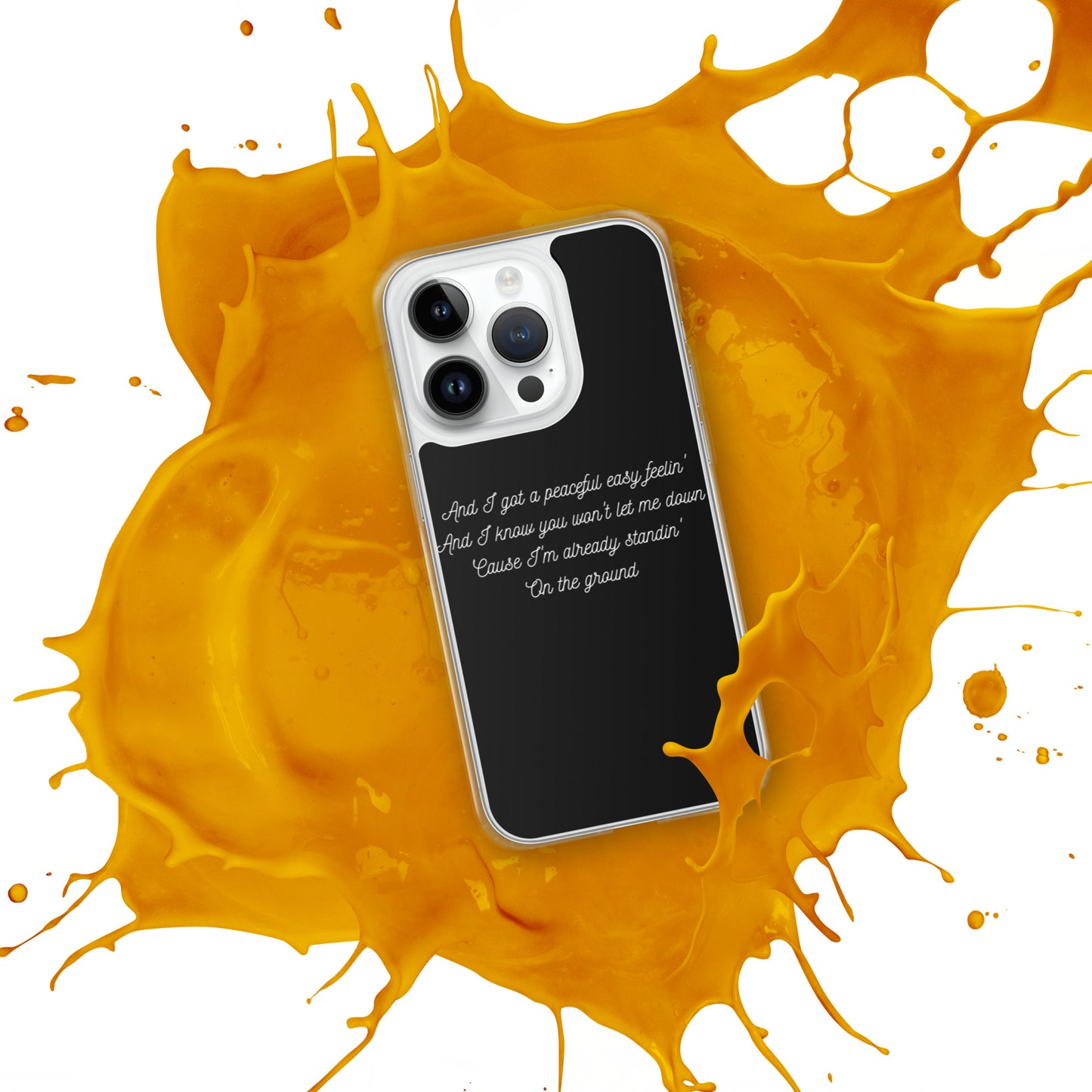 Peaceful Easy Feeling Lyrics iPhone Case