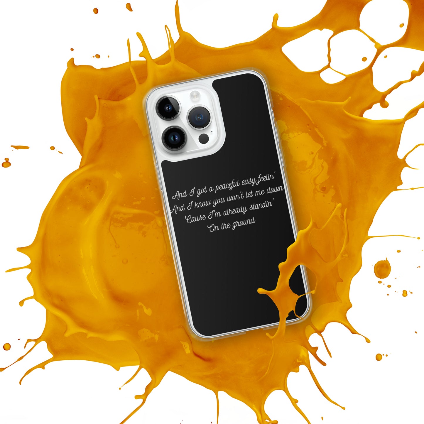 Peaceful Easy Feeling Lyrics iPhone Case