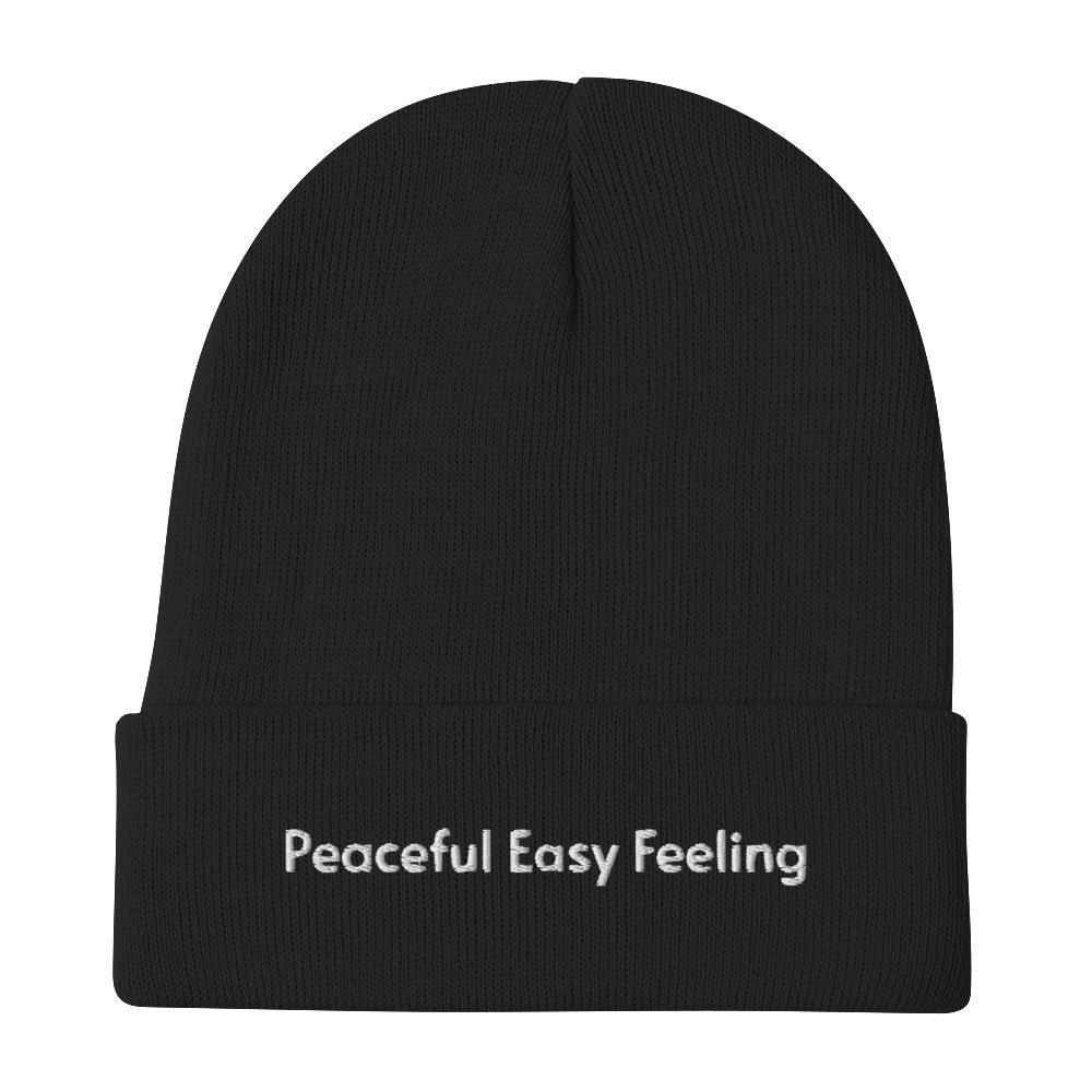 Peaceful Easy Feeling Embroidered Beanie – Peaceful Easy Feeling Shop